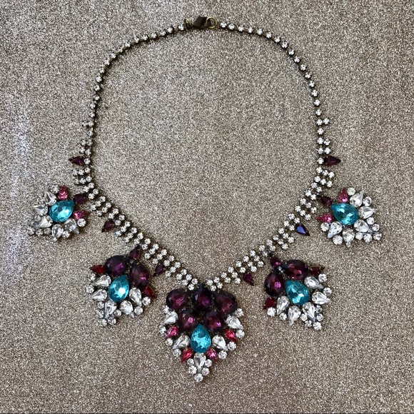 💎Lush Color One of a kind Crystal Rhinestone Necklace - Picture 8 of 13
